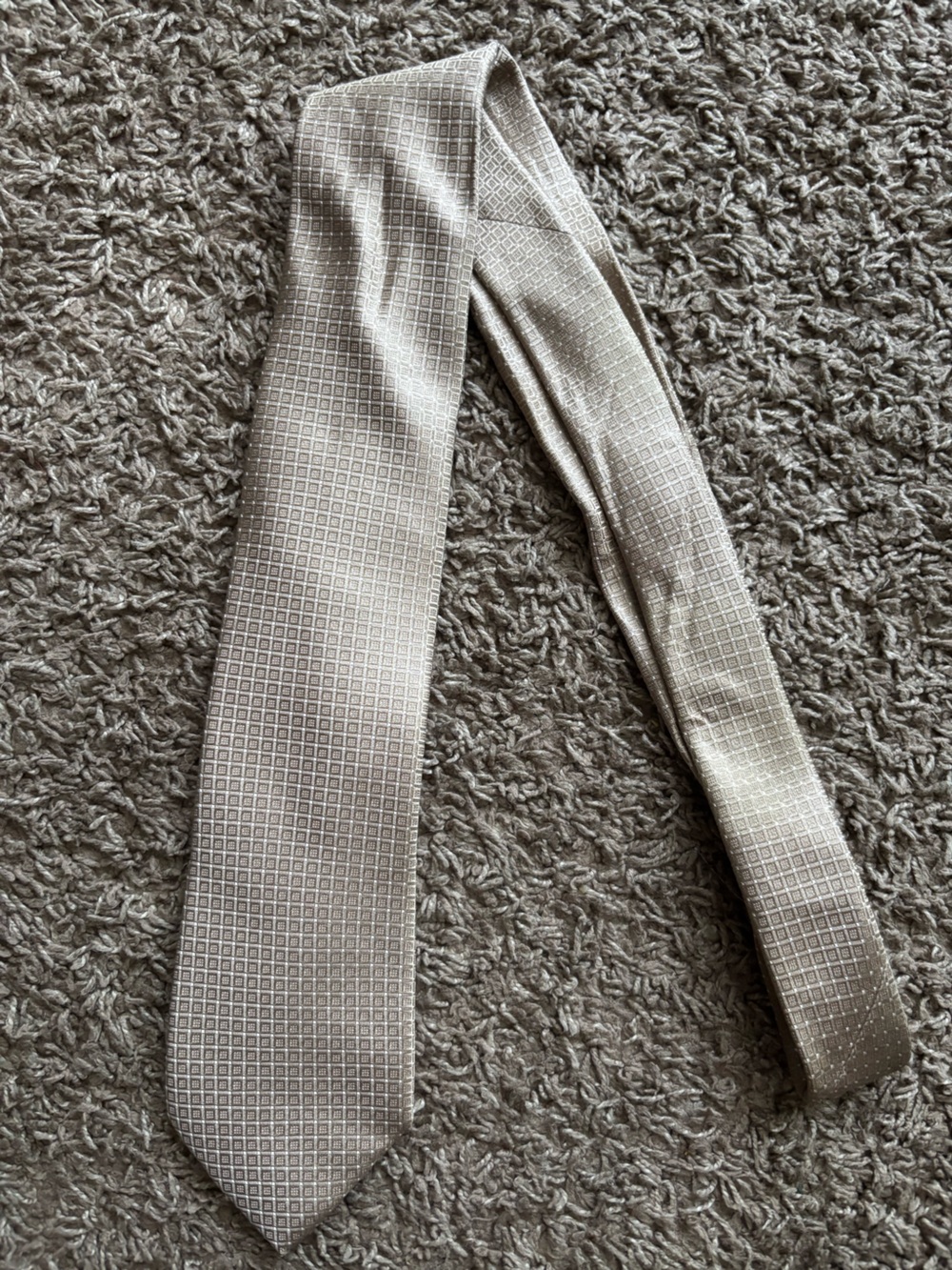 Michael Kors Beige Textured Waist Belt